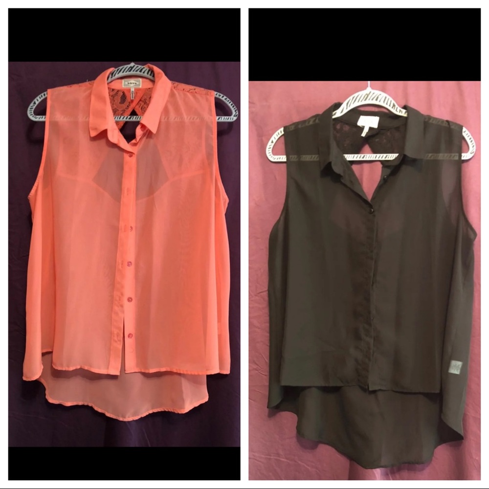 TWO blouses. XL